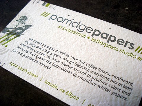 plantable seed paper promo card