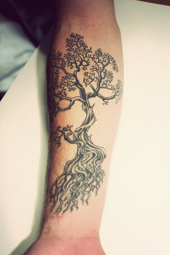 bonsai tree tattoo. onsai tattoo