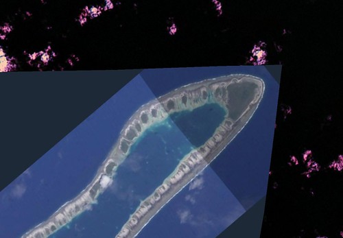 Takume Atoll - ISS006E53124 and 53125 Image Modified (1-50,000) - Northern Section