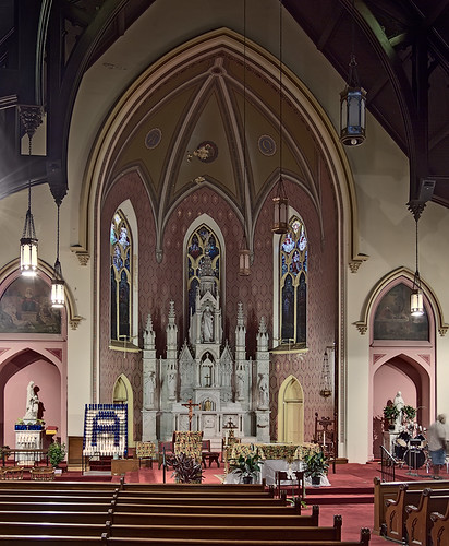 Visitation-Saint Ann Shrine, in Saint Louis, Missouri, USA - nave