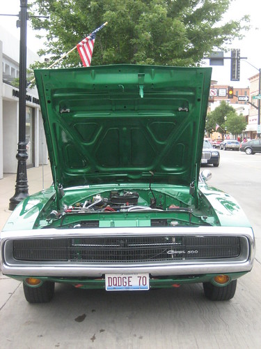 Green 1970 Dodge Charger 500'DQDGE 70' 