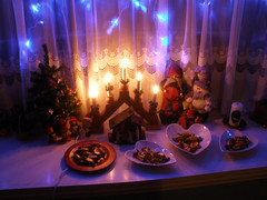 Christmas lights and decorations