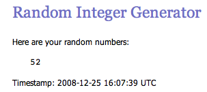 Random Integer Generator!