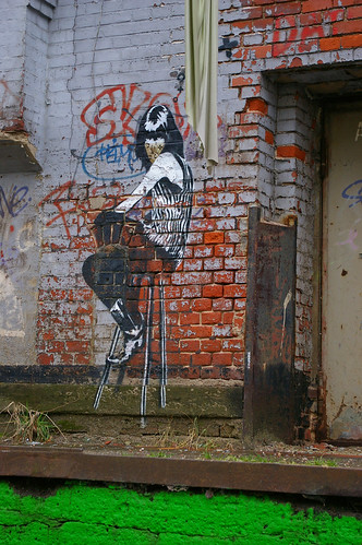 Barstool Girl graffiti