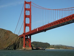 Classic view of the Golden Gate Bridge