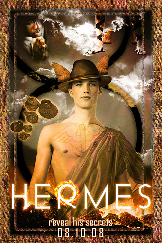 Hermes collage Hermes, the god of