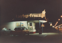The old Tastee Freeze that used to be at South Pulaski Road and West 58th Street in Chicago Illinois. May 1984.