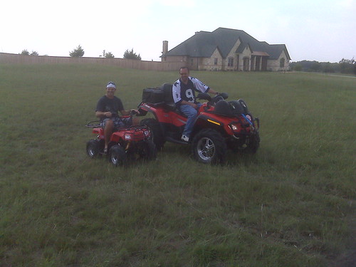 Carl and Brian 4 wheeling