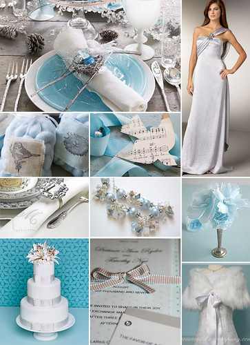 Blue and Silver Winter Wedding