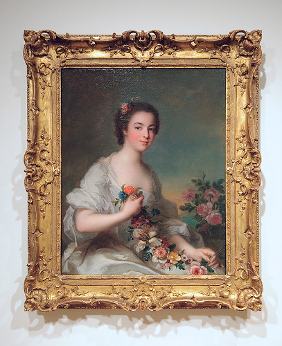 Saint Louis Art Museum, in Saint Louis, Missouri, USA - romantic painting of a young lady