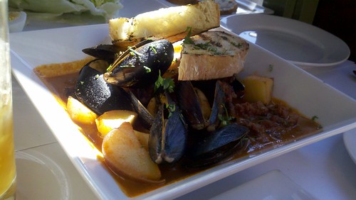 Steamed Mussels with Housemade Chorizo
