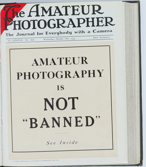 Amateur Photography is Not Banned