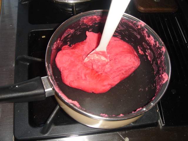 Red dough forming