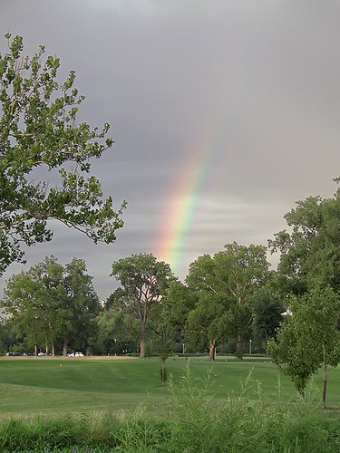 Forest Park, in Saint Louis, Missouri, USA - rainbow