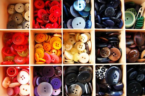 Mom's button collection