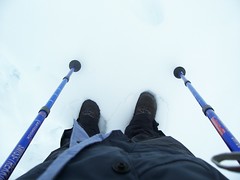My feet in snow