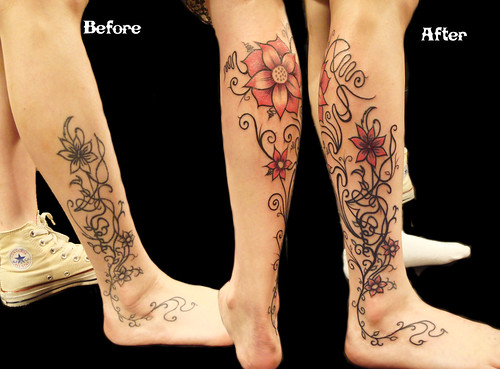  Flowers and pattern tattoo fixed 