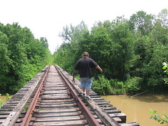 Crossing the Wolf River on the Greenline