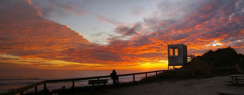 vb beach sunset panorama