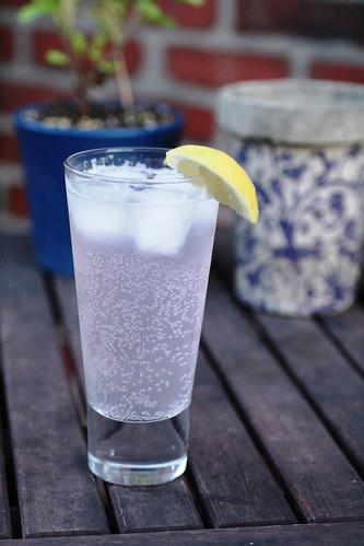 Lavender Lemonade Soda - Herbal homemade soda is quite simple actually.  Almost any herb can be used, and this lavender and lemon combination is cooling and refreshing!