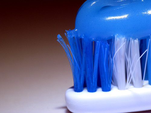 Brushing twice a day for better dental health