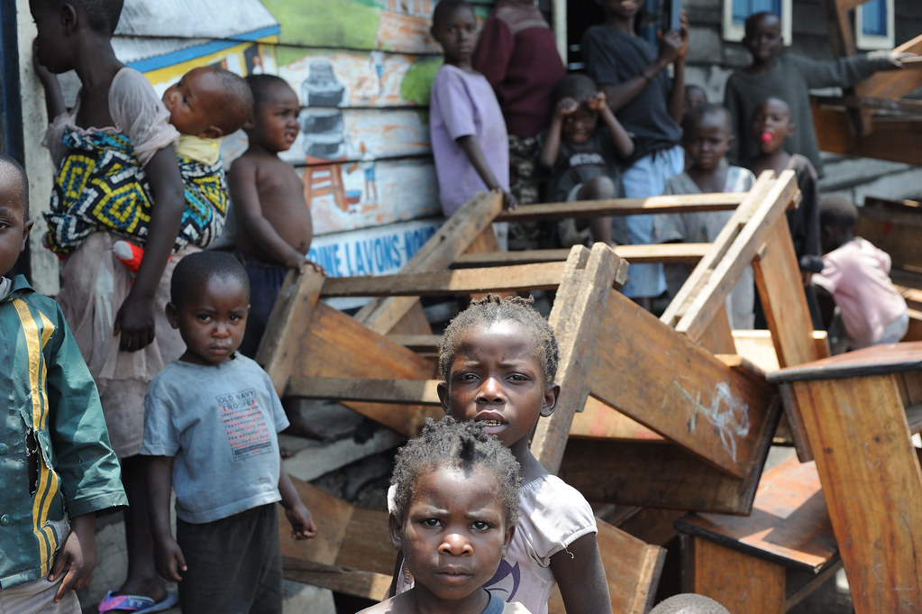 Sfollati in Congo a causa della guerra
