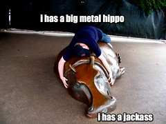 i has a big metal hippo