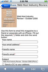 WHIR Magazine Share October 2008 Issue for iPhone