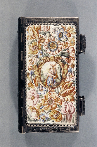 006- Libro con cubierta esmaltada y adornos de plata- Alemania 1683