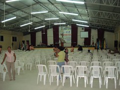 A view of the Agua Viva church in Las Choapas, Veracruz before the people arrived