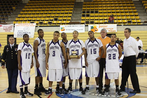 Middletown Middies With Trophy From Jr. Orange Bowl
