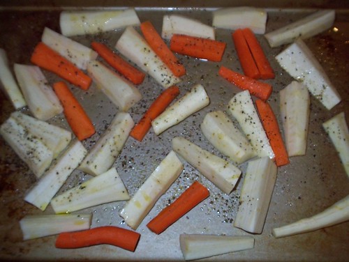 parnips and carrots for roasting