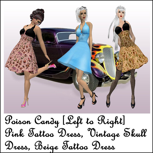 candy tattoos. Poison Candy Tattoo Dresses