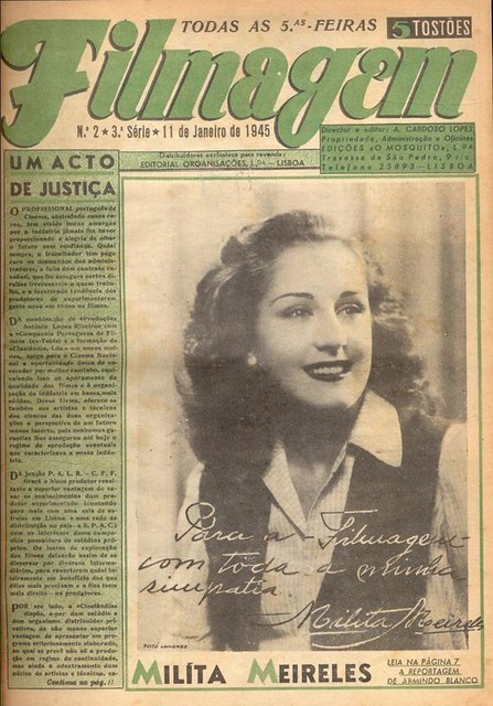Filmagem, No. 2, January 11 1945, Milita Meireles
