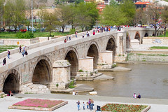Stone Bridge in Skopje, Macedonia