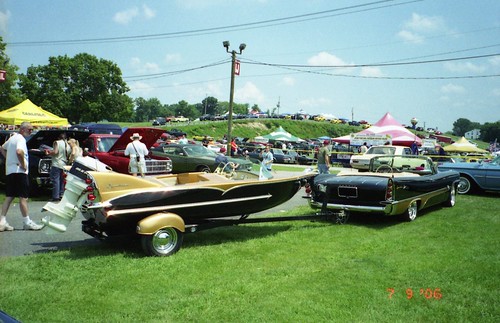 1957 DeSoto Adventurer convertible and matching custom boat