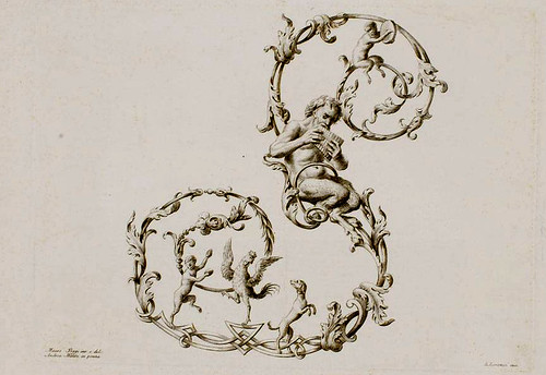24-Letra S-Poggi Mauro 1750 - Alfabeto di lettere iniziali