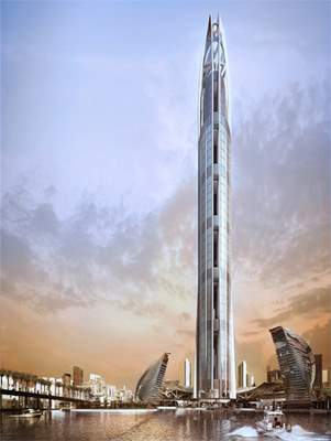 The world's tallest tower in Dubai