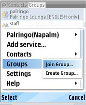 Palringo on a Symbian device by PalringoLtd