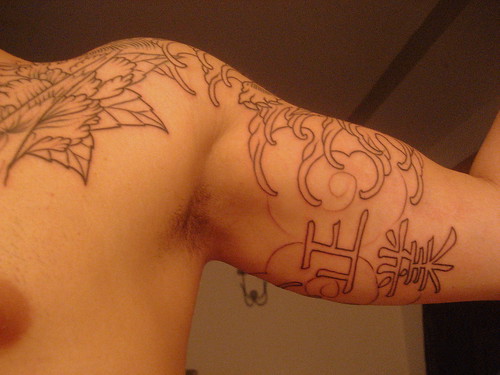 peony flower tattoo. Newest photo →; Peony Flower Tattoo middot; KANJI quot;GOOD KARMAquot; Symbol Tattoo