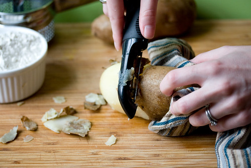 Peeling Cooked Potatoes