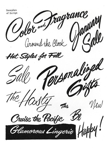 Brush Script Lettering Sign Painting Course by EC Matthews 1954