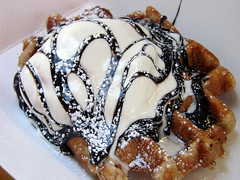 Wafel with Ice Cream