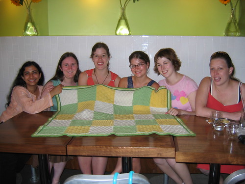 Group blanket for Kristen's baby