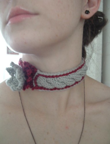 Moonflower Choker, With Cables Showing