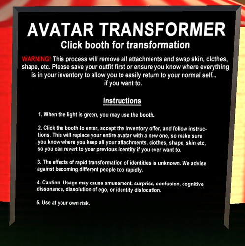 Avatar Transforme Sign