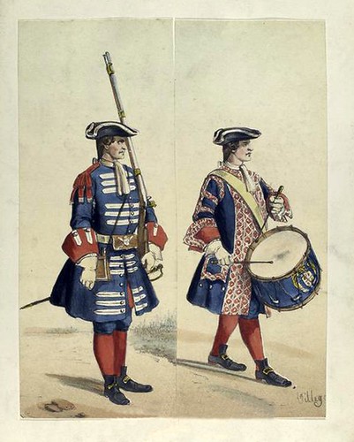 021-Fusilero y tambor años 1700 a 1716