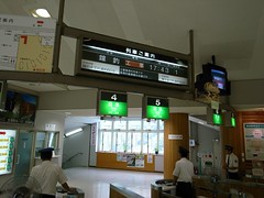 黒部峡谷鉄道の宇奈月駅の改札