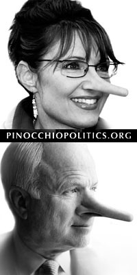 McCain/Palin Pinocchio