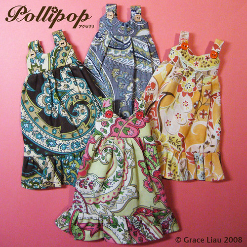 Tiger Hat and Dress Crochet Pattern For Blythe Dolls by kandjdolls